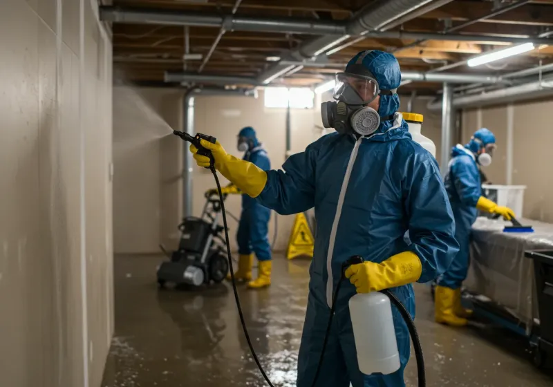 Basement Sanitization and Antimicrobial Treatment process in Edmonston, MD